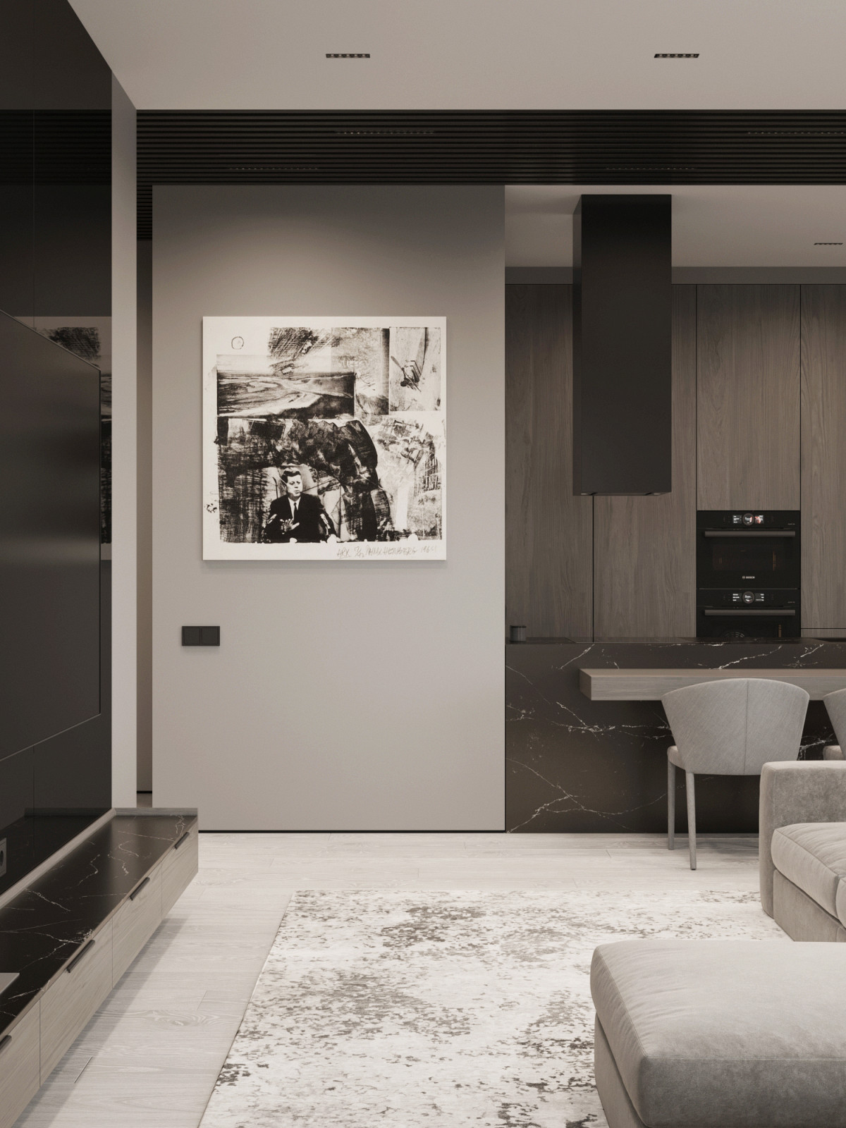 Кухня-гостиная из проекта по ул. Автономная