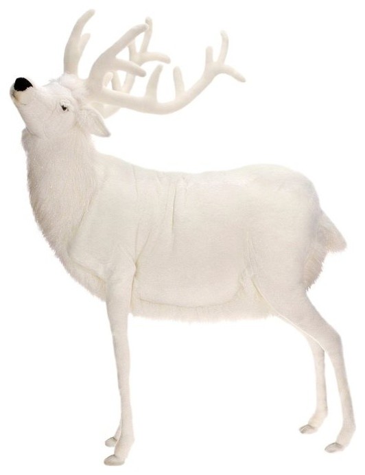 White Reindeer Stuffed Animal, Extra Large - Modern - Kids Toys And Games - by Hansa Creation USA | Houzz White Reindeer Stuffed Animal, Extra Large - Modern - Kids Toys And Games - by Hansa Creation USA | Houzz