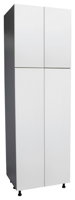 36 x 84 Utility Cabinet-Four Door-Grey, 36 x 84 x 23 3/8|White - Transitional - Kitchen ...