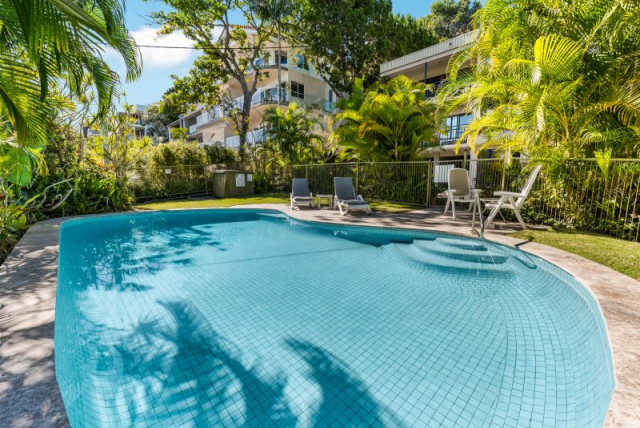 Bay views beach-style-pool