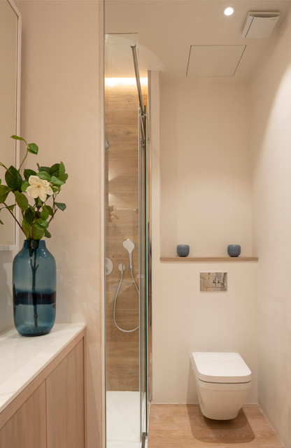 Reforma integral de vivienda con techos altos - Contemporáneo - Cuarto