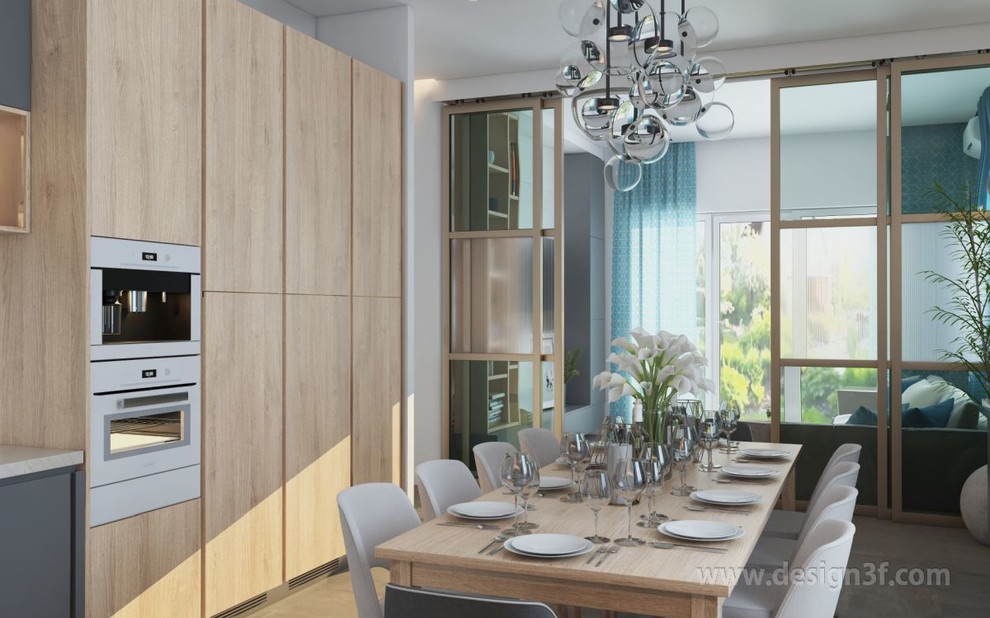 Современная кухня в частном доме