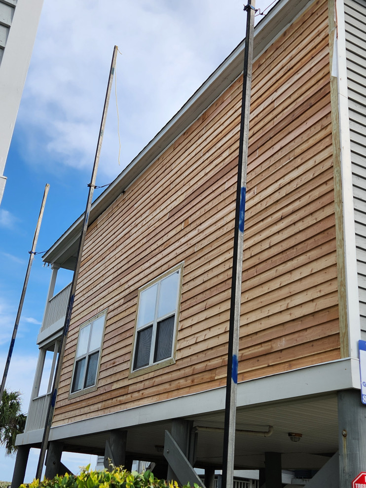 Exterior remodel / Windows / cider siding / paint