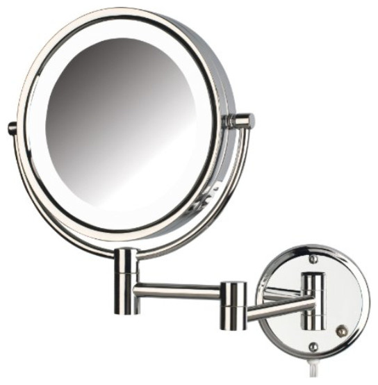 Jerdon Hl88cl 8 5 Inch Two Sided Swivel Led Lighted Wall Mount Jerdon Hl88cl 8 5 Inch Two Sided Swivel Led Lighted Wall Mount Mirror W