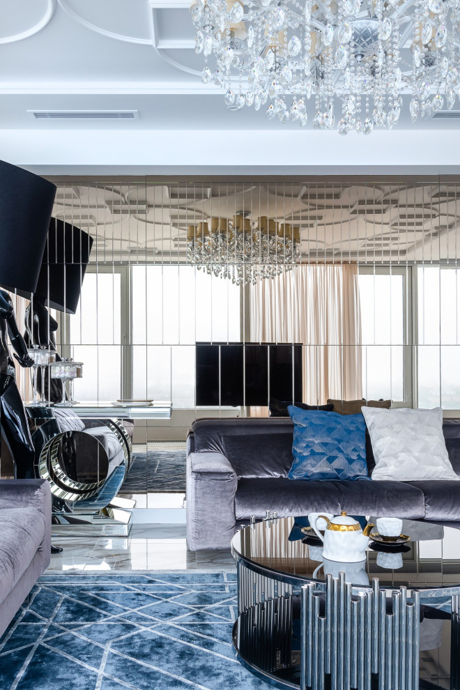 2-х уровневый пентхаус в стиле Арт-Деко