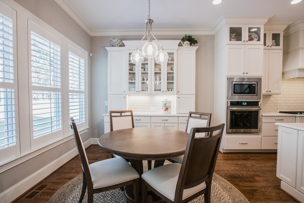 Photo of a transitional dining room in Raleigh.