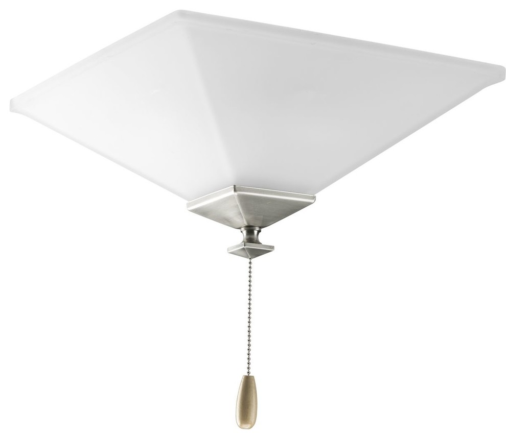 P2654-09:  North Park Brushed Nickel Three-Light Ceiling Fan Light Kit