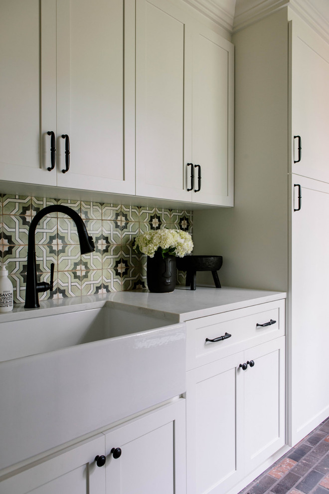 Laundry room - transitional laundry room idea