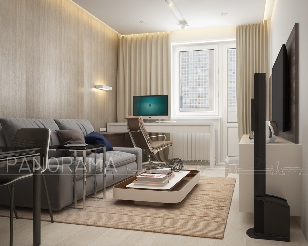 Проект квартиры "евродвушки" S - 50 кв.м.