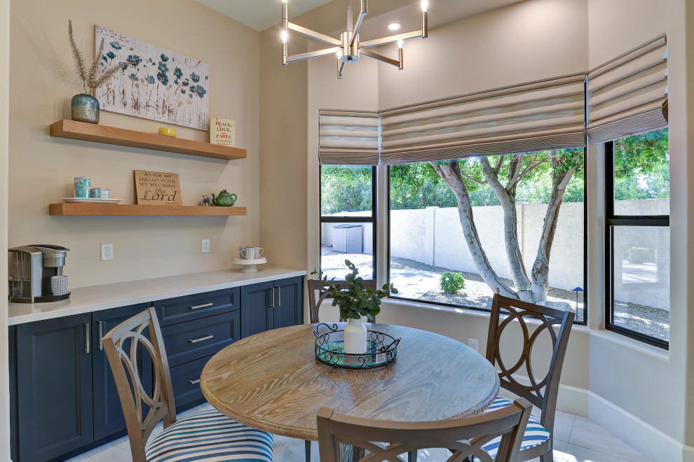 Inspiration for a transitional dining room remodel in Phoenix