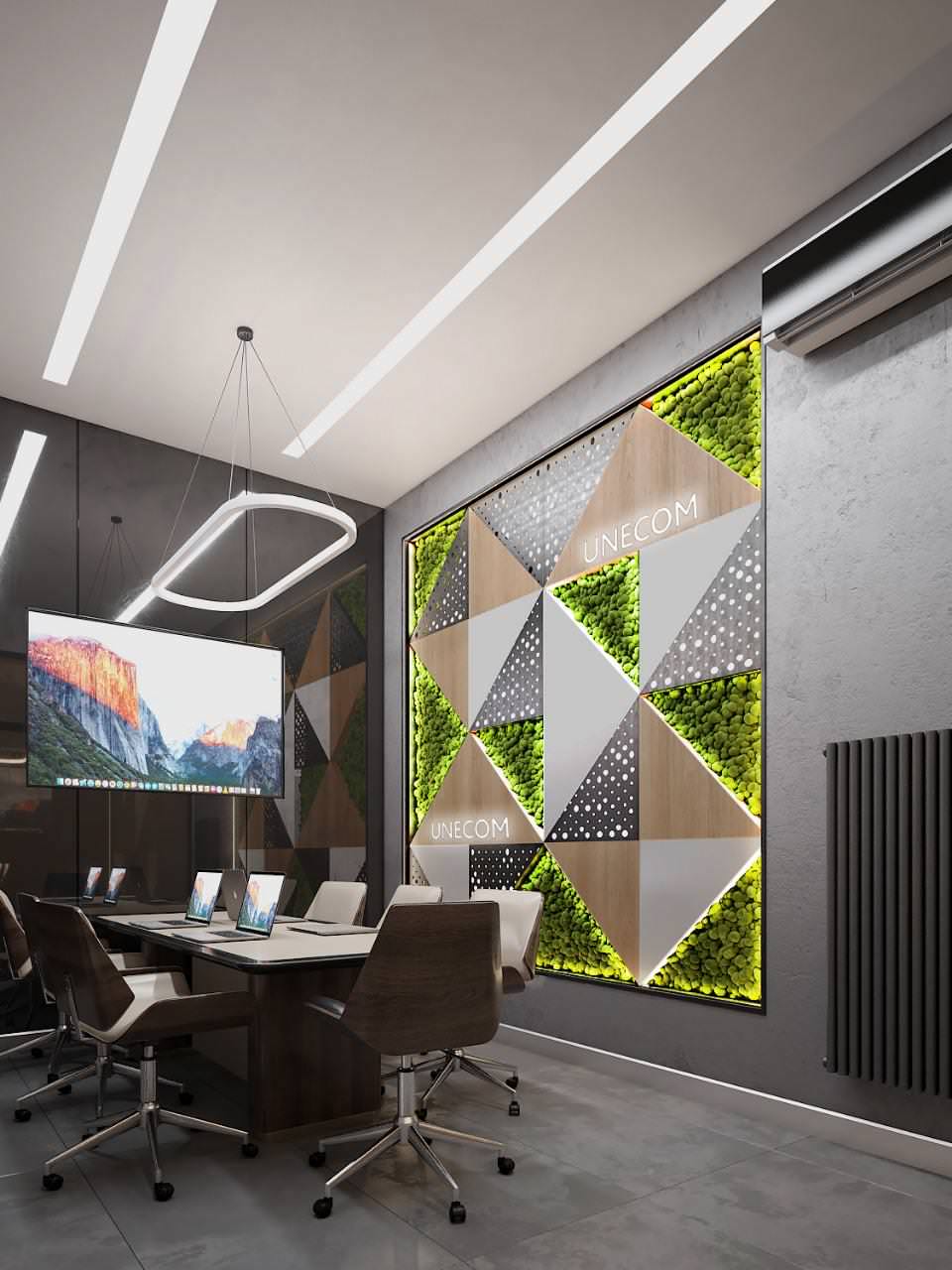 Дизайн проект офиса UNECOM