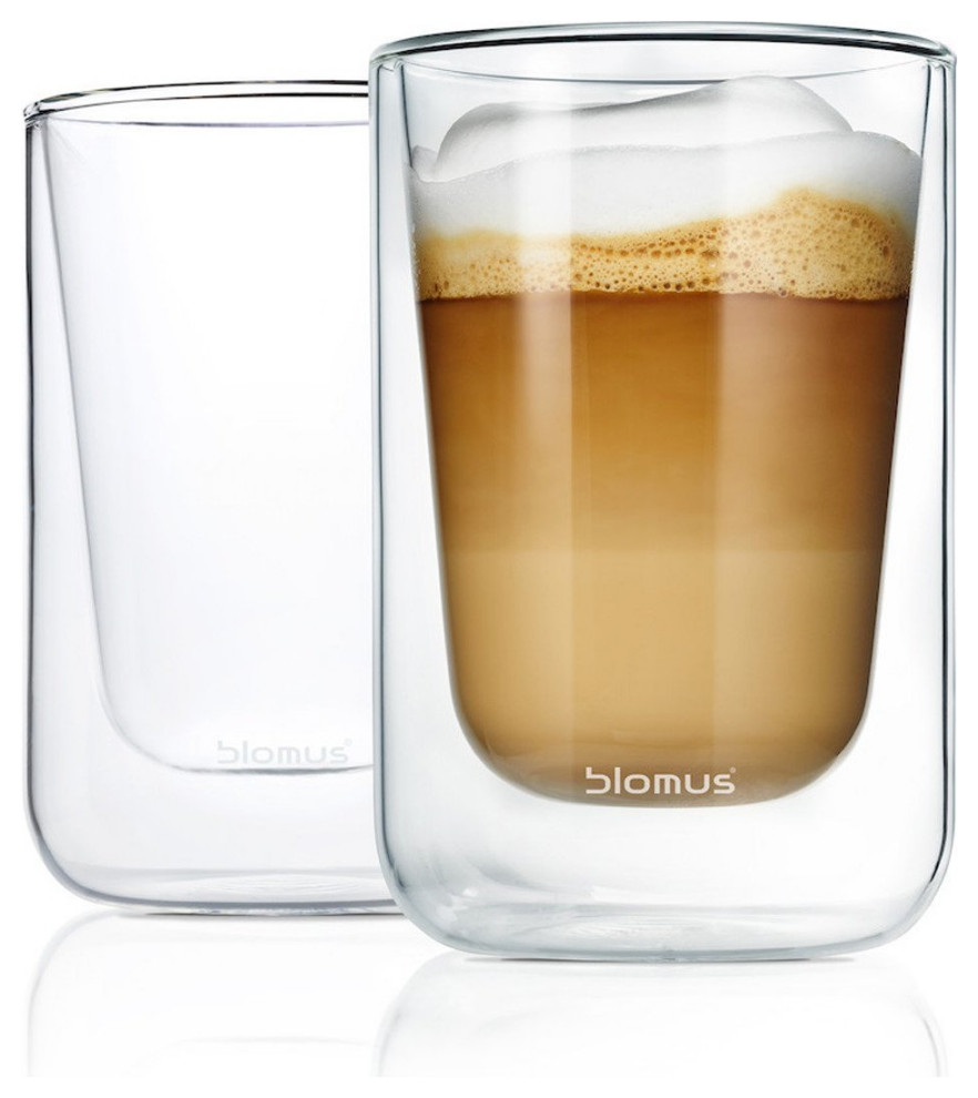Blomus Nero Insulated Hot/Cold Beverage Glasses - Set Of 2