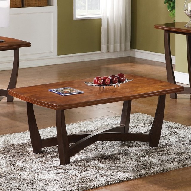 Steve Silver Company Kenzo Tail Table In Cherry Finish