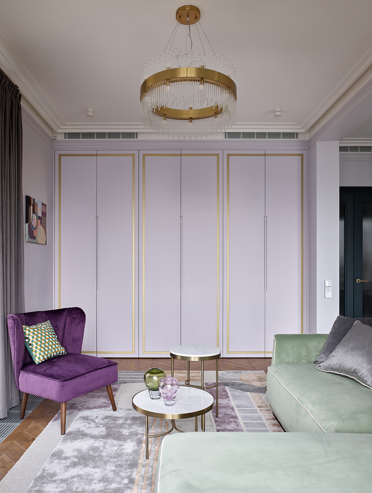 Современный ар деко для молодой семьи