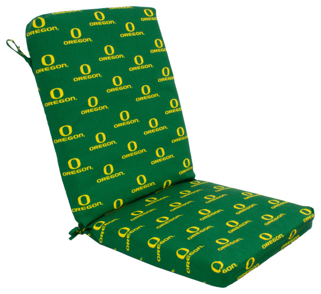 Oregon Ducks 2 Piece Chair Cushion Contemporary Seat Cushions by