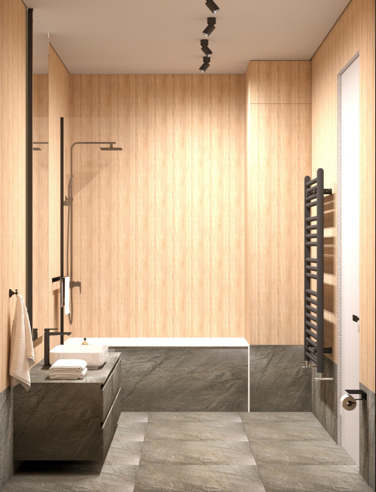 Современный интерьер двухуровневой квартиры