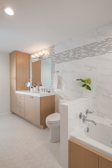 Pershing Master Bath modern-badezimmer