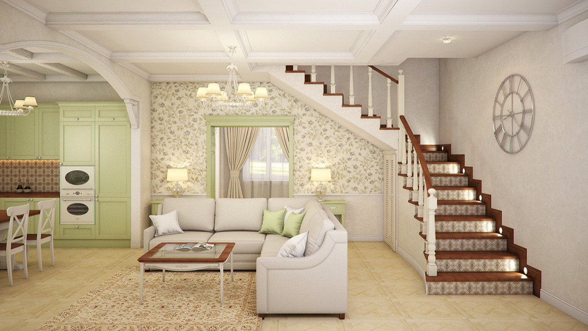 Дизайн проект дома в стиле "Прованс"