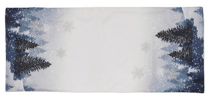 Winter Wonderland Double layer 16 by 36-Inch Christmas Table Runner