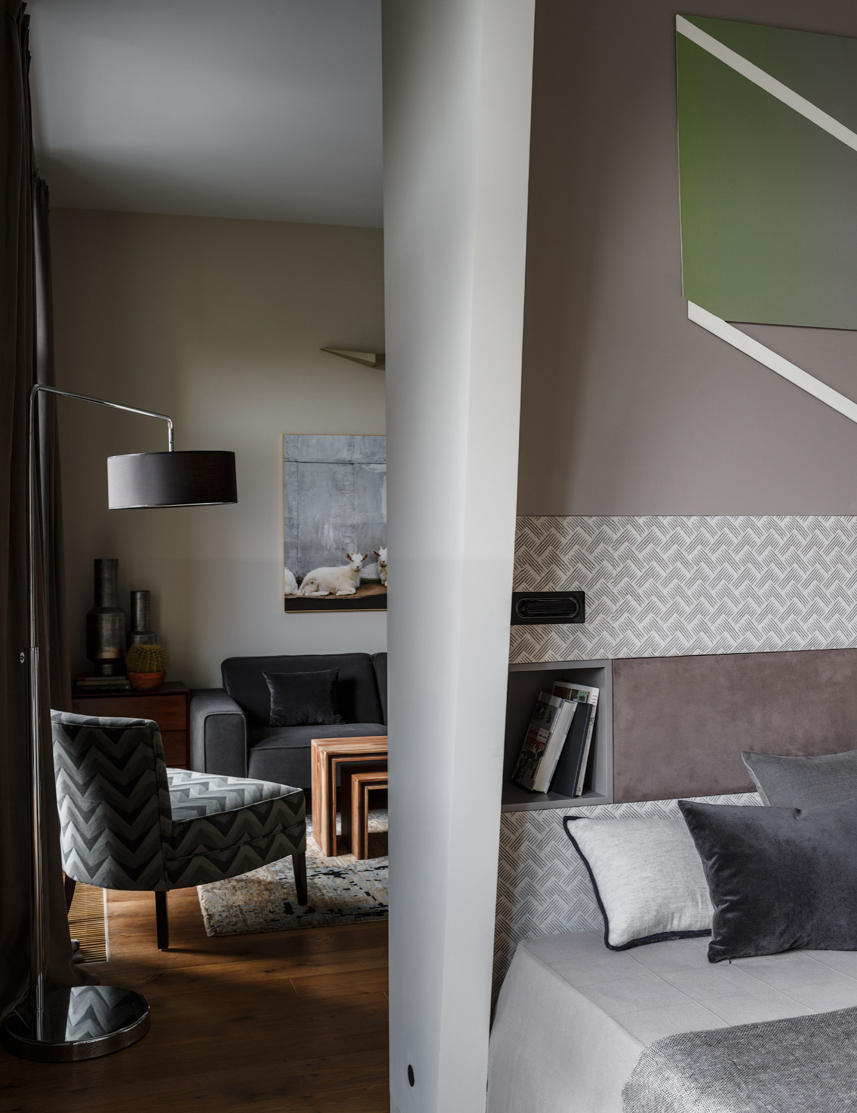 Монохромная квартира на Добрынинской