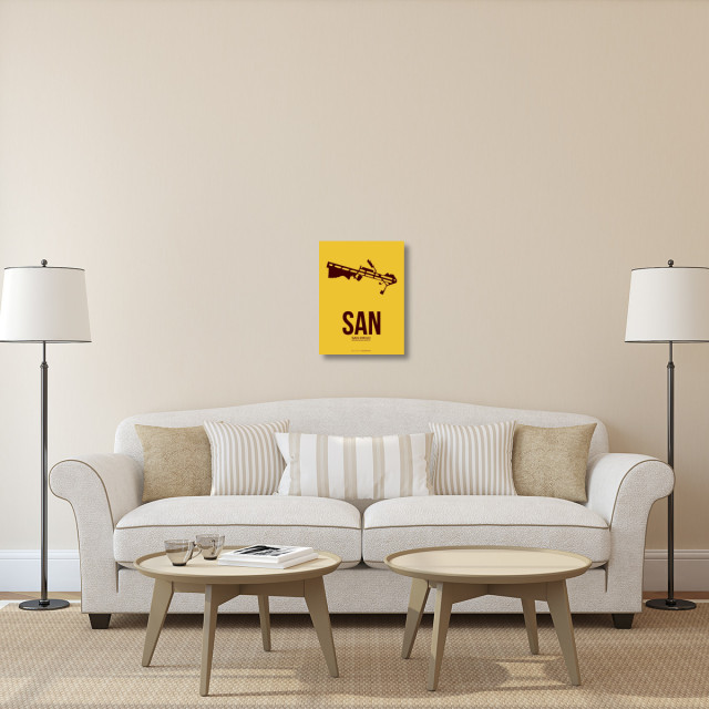 "SAN San Diego Poster 1" Fine Art Print, 18" x 24" - Modern - Prints ...