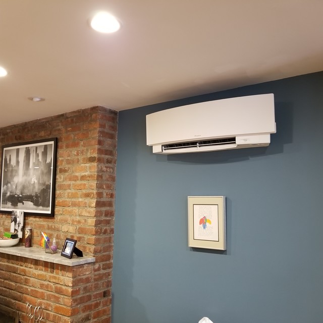 Daikin Multi zone installation of EMURA wall mount in NYC New York