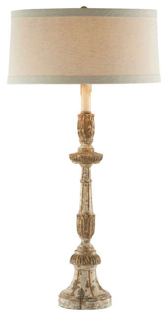 pesara swedish gustavian vintage white candlestick lamp