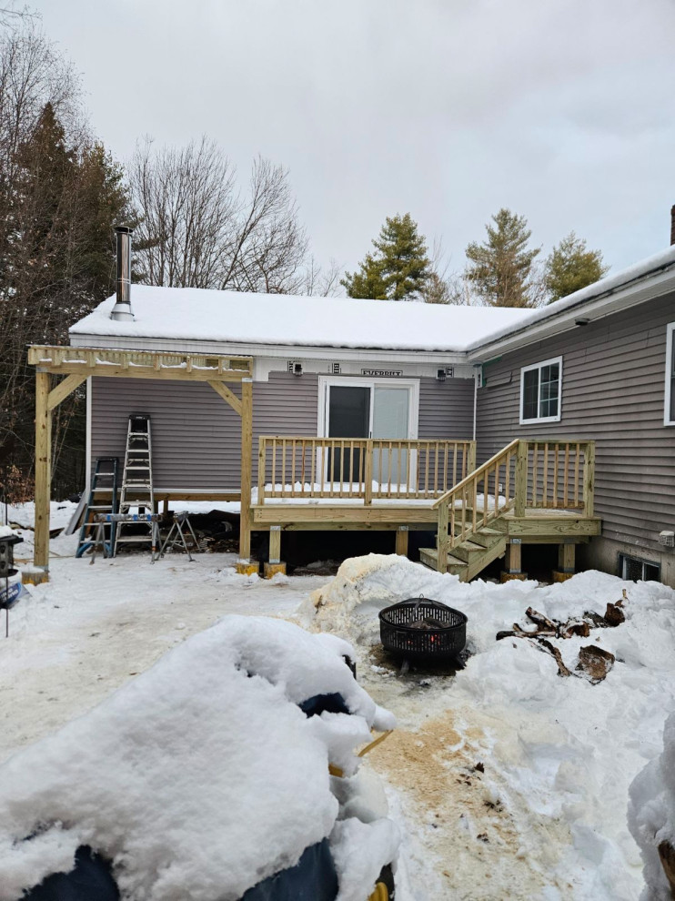 Fryeburg Addition- New England Family Room Addition, Traditional Yet Rustic
