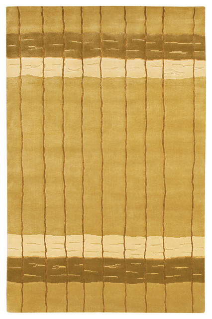 Chandra Aadi Aad1347 Rug, Gold/Green/Ivory, 5'0