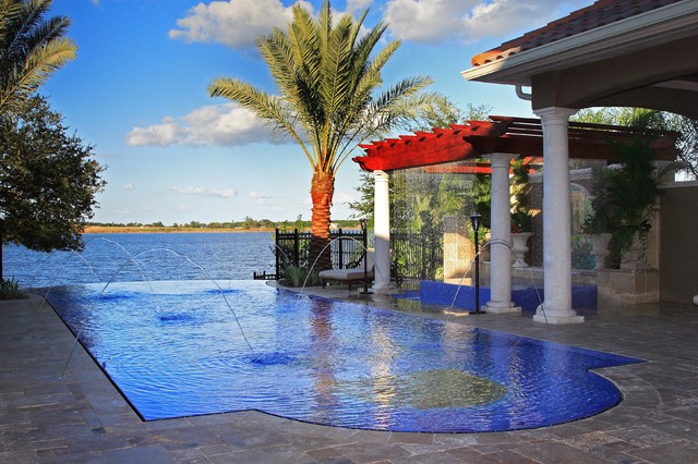 Custom Residence mediterraneo-piscina