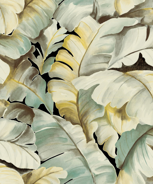 Ramsay Green Banana Leaf Wallpaper, Sample - Tropical - Wallpaper - by Brewster Home Fashions | Houzz Ramsay Green Banana Leaf Wallpaper, Sample - Tropical - Wallpaper - by Brewster Home Fashions | Houzz