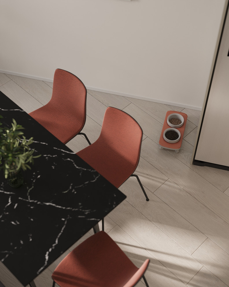 Современный интерьер в ЖК «Znak», Ижевск, 73 кв. м2