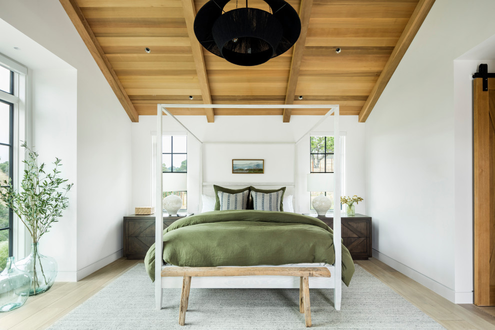 Inspiration for a country bedroom in Santa Barbara.