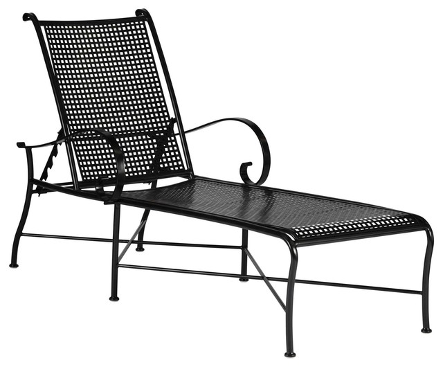 Verano Wrought Iron Chaise Lounge Verano Wrought Iron Chaise Lounge Outdoor Lounges
