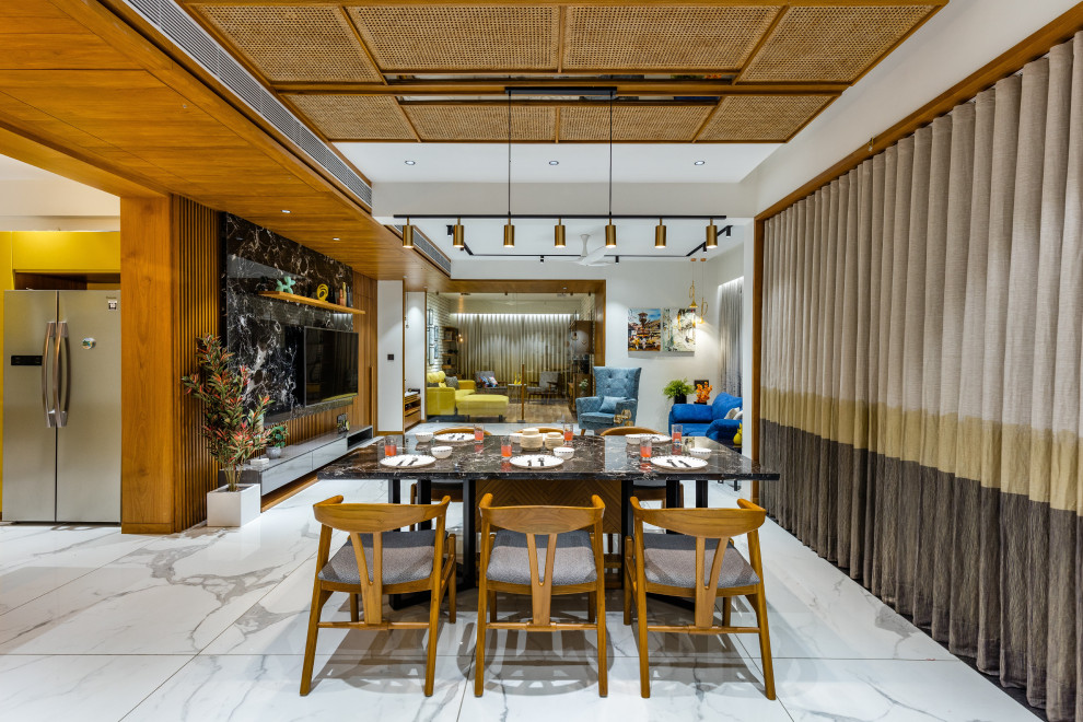 Trendy dining room photo in Ahmedabad