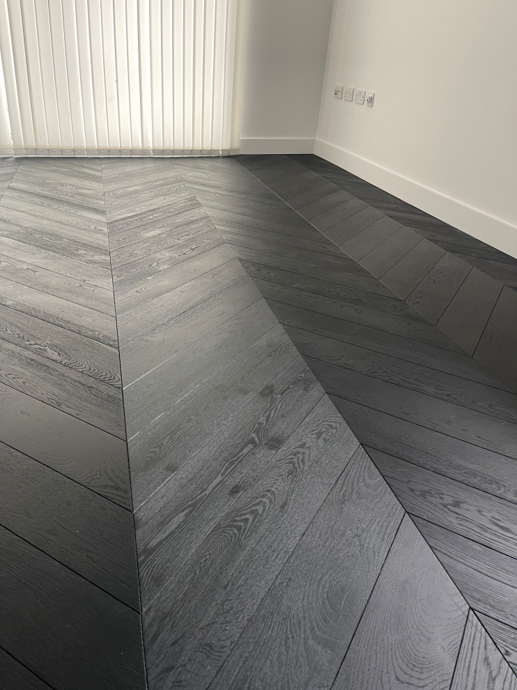 Battersea chevron flooring