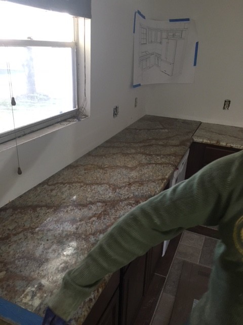 Water Damaged Traditional Kitchen