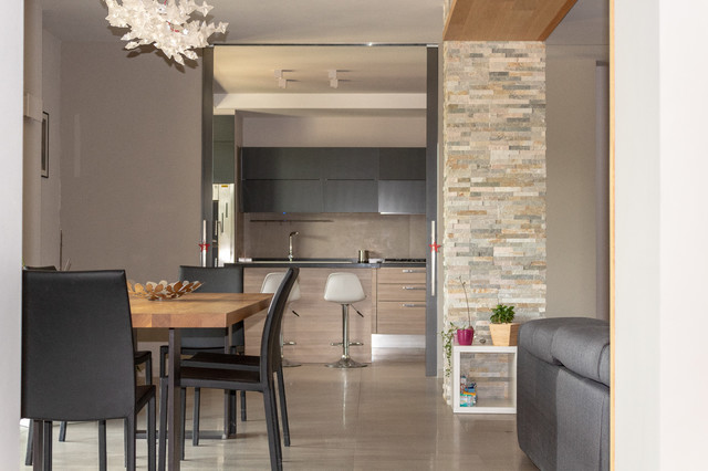 Casa A+M modern-vardagsrum