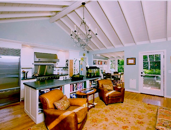 Great Room in Small Cottage House - Traditional - Kitchen - Los ... Great Room in Small Cottage House - Traditional - Kitchen - Los ...