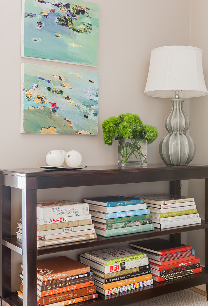 Inspiration for a transitional entryway remodel in Boston