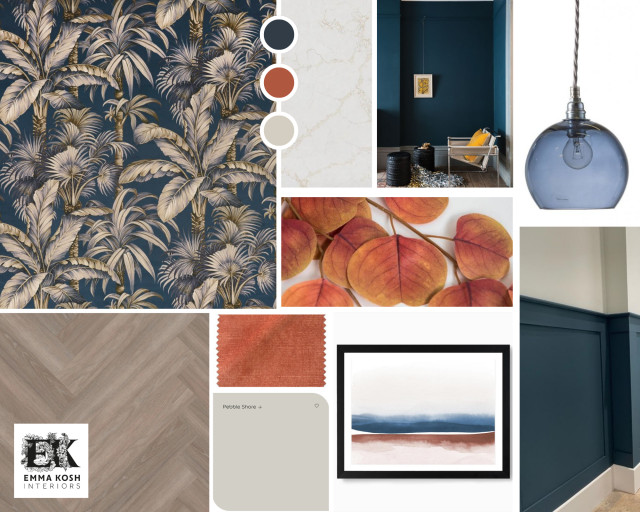 Family Room trendy-dagligstue