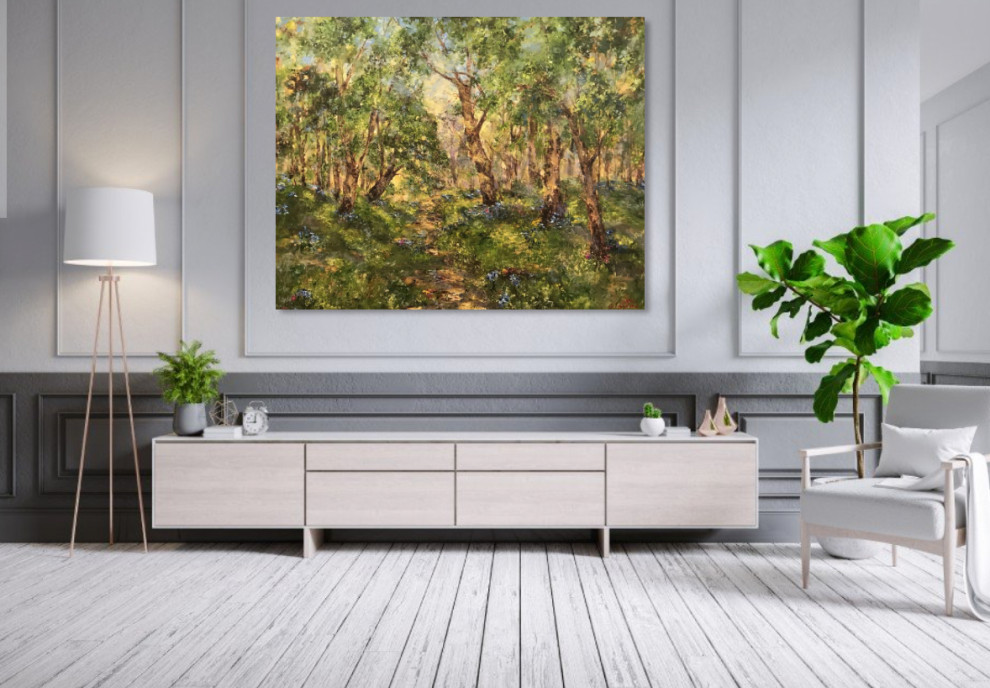 Гостиная - Дизайн интерьера - Картины художницы Дианы Маливани (3)