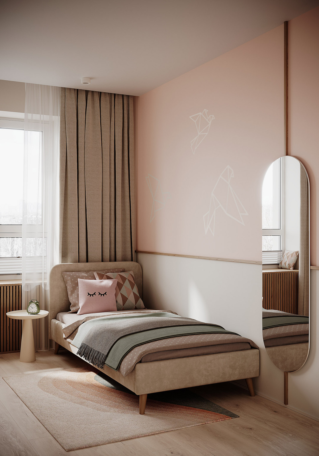 Комната девочки в проекте ЖК Панова Парк