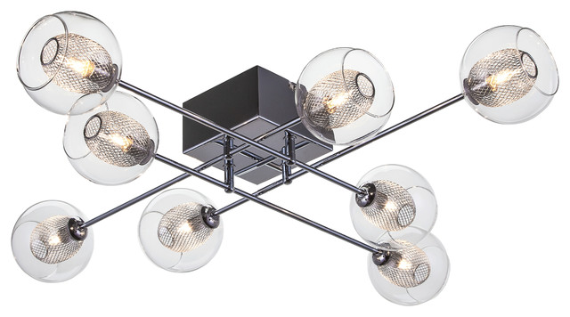 Estelle Ceiling Mount 8 Light Contemporary Flush Estelle Ceiling Mount 8 Light