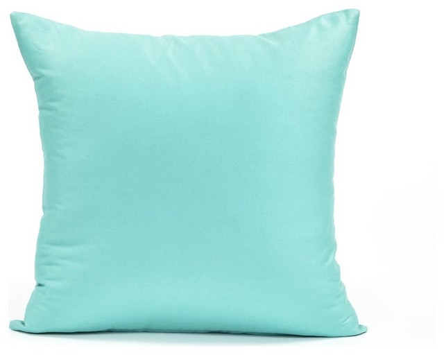 Solid Powder Blue Accent, Throw Pillow Cover, 20"x20"