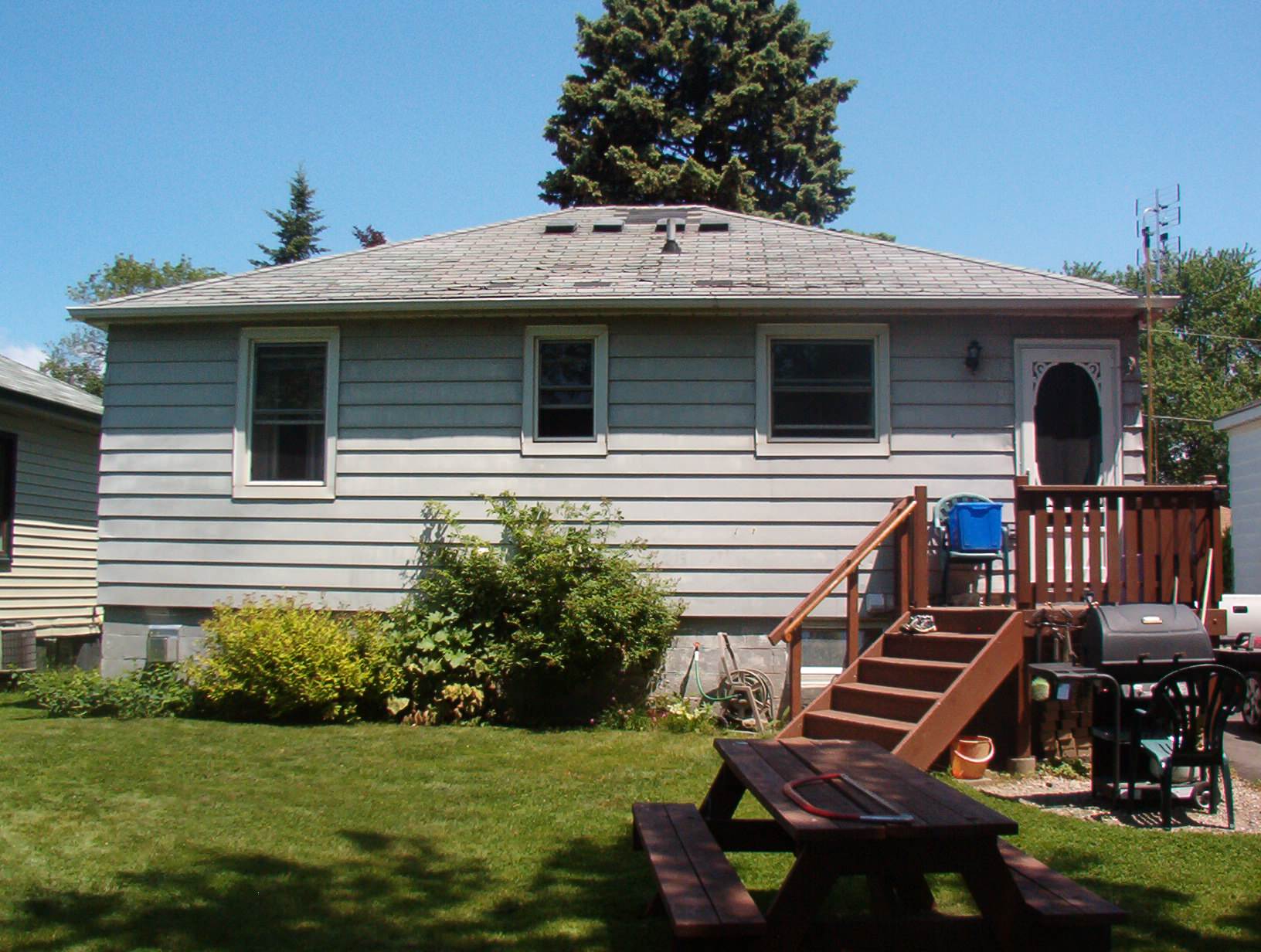 Original rear yard