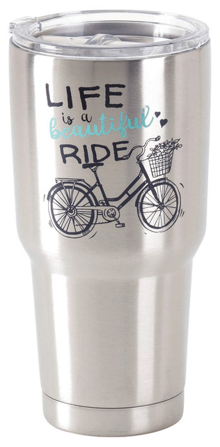 Stainless Steel Cold Or Hot Cup Tumbler Life Is A Beautiful Stainless Steel 30Oz
