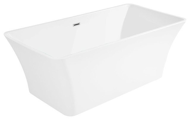 Akdy Ak Zf295 European Style White Acrylic Free Standing Bathtub 67