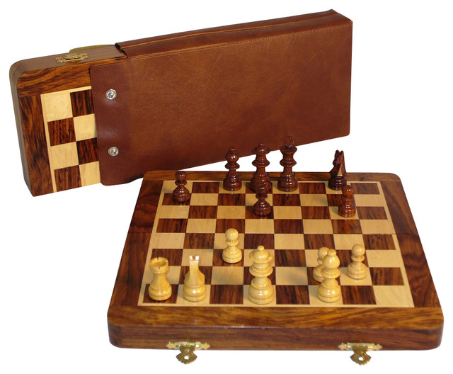World Wise Imports 10 Folding Wood Magnetic Chess Set Traditional World Wise Imports 10 Folding Wood Magnetic Chess Set