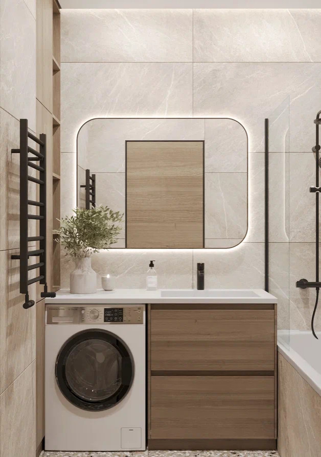 современный минимализм с элементами скандинавского  стиля